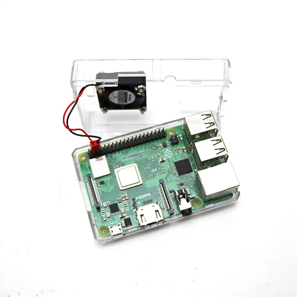 Raspberry Pi 3 Model B Case With Cooling Fan For Raspberry Pi 3 Model B Pi 3 B Pi 2 - 